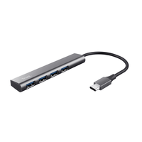 Miniatura 1 de HUB USB TRUST HALYX USB-C A 4XUSB-A 3.2 GEN1 GRIS