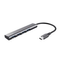 Miniatura 2 de HUB USB TRUST HALYX USB-C A 4XUSB-A 3.2 GEN1 GRIS