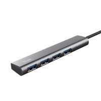 Miniatura 3 de HUB USB TRUST HALYX USB-C A 4XUSB-A 3.2 GEN1 GRIS