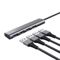 Miniatura 4 de HUB USB TRUST HALYX USB-C A 4XUSB-A 3.2 GEN1 GRIS