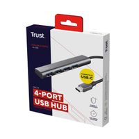 Miniatura 8 de HUB USB TRUST HALYX USB-C A 4XUSB-A 3.2 GEN1 GRIS