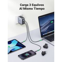 Miniatura 6 de UGREEN CARGADOR RAPIDO DE VIAJE 65W 1X USBA+2XUSBC 65W METAL