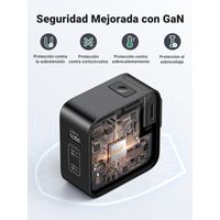Miniatura 8 de UGREEN CARGADOR RAPIDO DE VIAJE 65W 1X USBA+2XUSBC 65W METAL