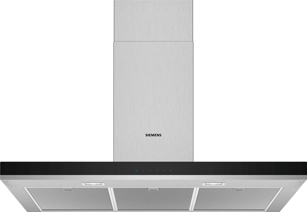 CAMPANA CHIMENEA SIEMENS LC96BHM50 ANCHO 90 CM NEGRA