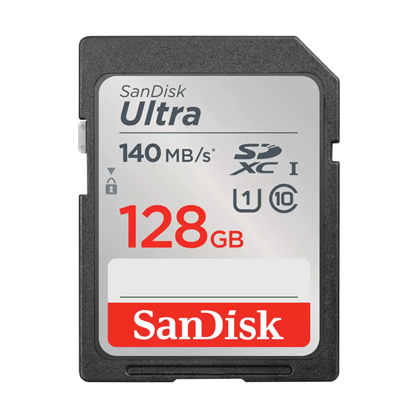 SANDISK ULTRA 128GB SDXC MEMORY CARD 140MB /S
