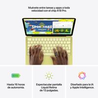 Miniatura 10 de MacBook APPLE Neo 13" A18 Pro chip with 6-core CPU and 5-core GPU, 8GB, 512GB SSD, Touch ID - Citrus