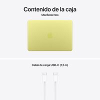 Miniatura 11 de MacBook APPLE Neo 13" A18 Pro chip with 6-core CPU and 5-core GPU, 8GB, 512GB SSD, Touch ID - Citrus