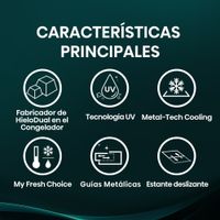 Miniatura 3 de FRIGORIFICO AMERICANO HISENSE RQ640P5SSD NOFROST D INOX