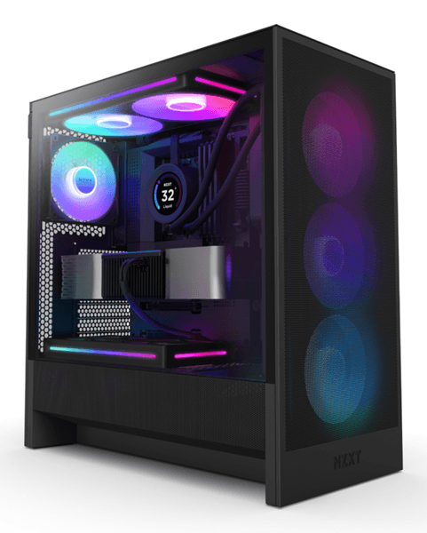 TORRE GAMING NZXT H5 FLOW RGB (2024) | ATX | NEGRA