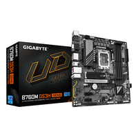 Miniatura 1 de GIGABYTE Intel  B760M DS3H GEN5 Placa Base – Compatible con CPUs Intel Core 14ª generación, VRM digital de 6+2+1 fases, hasta 5600 MHz DDR5, 2 x M.2 P