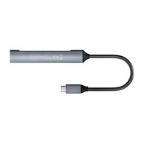 Miniatura 3 de HUB USB-C 3.2 EQUIP LIFE 2 PUERTOS USB 2.0 1 PUERTO USB 3.0 1 PUERTO USB-C + 1 PURETO USB C PD 100W  CARCASA DE ALUMINIO 128962