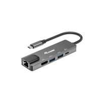 Miniatura 2 de ADAPTADOR USB-C 5EN1 EQUIP HDMI 4K USB-C  DATOS  USB-A 5GB/S X2  USB-C CARGA MAX 100W RJ45 GIGABIT