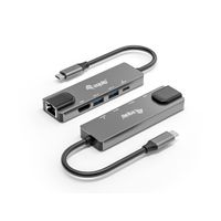 Miniatura 6 de ADAPTADOR USB-C 5EN1 EQUIP HDMI 4K USB-C  DATOS  USB-A 5GB/S X2  USB-C CARGA MAX 100W RJ45 GIGABIT