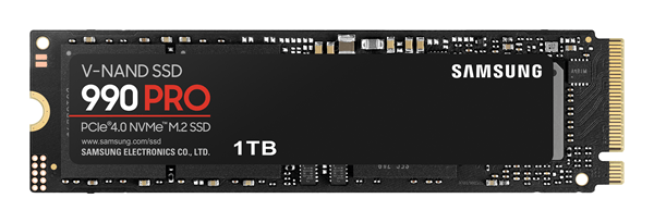 SAMSUNG 990 PRO SSD 1000GB M.2 7450MB/s PCI Express 4.0 NVMe