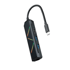 HUB-NANO-CABLE-USB-C-CONVERSOR-USB-C-A-2XUSB-A--USB-C-PD--HDMI--RJ45-15CM-NEGRO