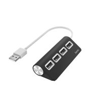 Miniatura 2 de HUB USB 2.0 HAMA CON 4 PUERTOS USB 2.0 480Mbits COLOR NEGRO