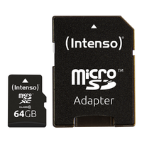 Miniatura 1 de MEMORIA 64 GB MICRO MICRO SDHC INTENSO CLASE 10 + ADAPTADOR USB2.0