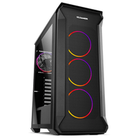 Miniatura 1 de CAJA SEMITORRE NOX HUMMER QUANTUM VENTANA ARGB S/F USB 3.0 NEGRO