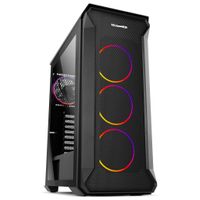 Miniatura 2 de CAJA SEMITORRE NOX HUMMER QUANTUM VENTANA ARGB S/F USB 3.0 NEGRO