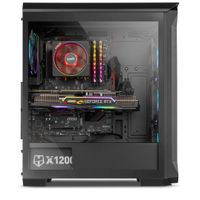 Miniatura 23 de CAJA SEMITORRE NOX HUMMER QUANTUM VENTANA ARGB S/F USB 3.0 NEGRO