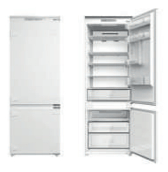 FRIGORIFICO COMBI INTEGRABLE EDESA EFC-1973 NF I SL NOFROST D ALTO 195 CM ANCHO 69 CM