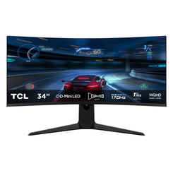 MONITOR GAMING TCL 34R83Q 34" CURVO Ultra WQHD (3440 x 1440), 1MS, 170HZ, HDMI, DP, USB-C