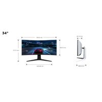 Miniatura 4 de MONITOR GAMING TCL 34R83Q 34" CURVO Ultra WQHD (3440 x 1440), 1MS, 170HZ, HDMI, DP, USB-C