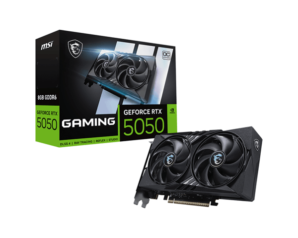 Tarjeta Gráfica MSIGeForce RTX 5050 GDDR6 8GB Negro