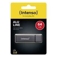 Miniatura 4 de MEMORIA 64 GB REMOVIBLE INTENSO USB 2.0 ALU NEGRO