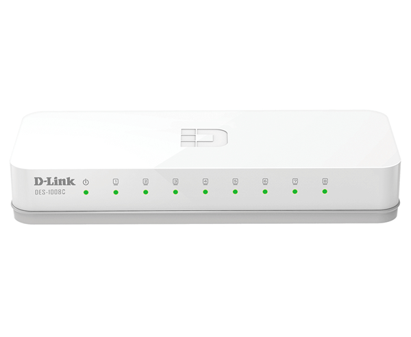 SWITCH NO GESTIONABLE D-LINK DES-1008C/E 8P ETHERNET SOBREMESA NO RACK