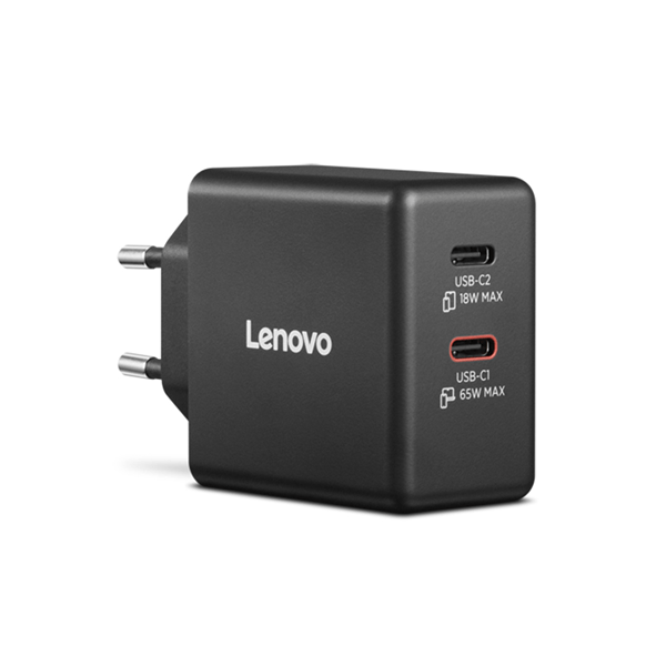 CARGADOR LENOVO DUAL USB-C 65 W GAN