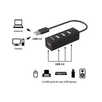 Miniatura 3 de HUB USB 2.0 EQUIP LIFE A 4xUSB-A 2.0