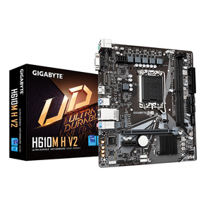 GIGABYTE-Intel--H610M-H-V2-Placa-base---Compatible-con-procesadores-Intel-Core-14th-CPUs-4-1-1-Hybrid-Digital-VRM-up-to-5600MHz-DDR5-1xPCIe-3.0-M.2-GbE-LAN-USB-3.2-Gen-1-LGA-1700