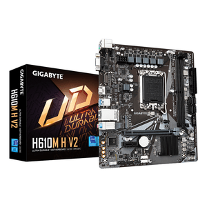 GIGABYTE-Intel--H610M-H-V2-Placa-base---Compatible-con-procesadores-Intel-Core-14th-CPUs-4-1-1-Hybrid-Digital-VRM-up-to-5600MHz-DDR5-1xPCIe-3.0-M.2-GbE-LAN-USB-3.2-Gen-1-LGA-1700