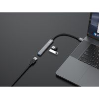 Miniatura 4 de HUB USB EQUIP LIFE USB  1 PUERTO USB 3.0 3 PUERTOS USB 2.0 CARCASA ALUMINIO