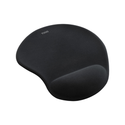 TOOQ ALFOMBRILLA RATON ERGONOMICA GEL, NEGRO