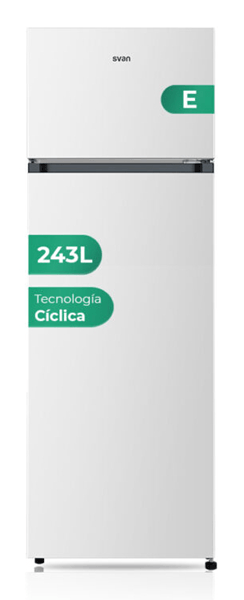 FRIGORIFICO DOS PUERTAS SVAN SF165501E E ALTO 161 CM. ANCHO 55 CM BLANCO