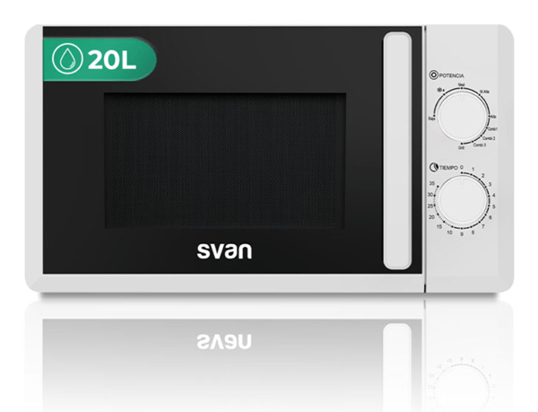 HORNO MICROONDAS CON GRILL SVAN SMW2701G 20 LITROS BLANCO