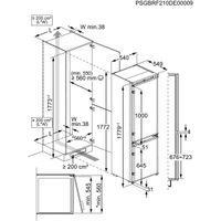 Miniatura 14 de FRIGORIFICO COMBI INTEGRABLE AEG TC7CS181DS NOFROST D ALTO 177CM ANCHO 54,6 CM
