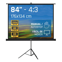 iggual Pantalla 84 176x134 cm con trípode+bolsa