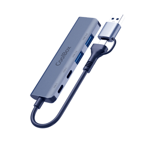 Coolbox-HUB4-Lite-USB-C-A-4-Puertos-Aluminio