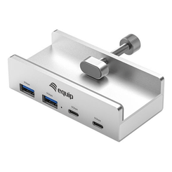 HUB USB-C EQUIP 128967 A 2xUSB-A 2xUSB-C CLIP AJUSTABLE