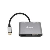 Miniatura 2 de ADAPTADOR USB-C 5IN1 HDMI 4K  VGA  USB 3.0 TIPO A + USB-C CARGA 100W EQUIP 133483