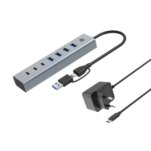 HUB-USB-3.0-CONCEPTRONIC-HUBBIES20GP-7-PUERTOS-USB-C-A-3XUSB-C-4XUSB-A-CON-ALIMENTADOR