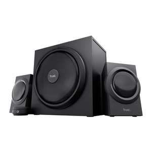 ALTAVOCES-TRUST-2.1-YURI---60W-RMS--120W-MAX----CONTROL-DE-VOLUMEN--CONEXION-AURICULARES--ENTRADA-DE-LINEA--COLOR-NEGRO--23696