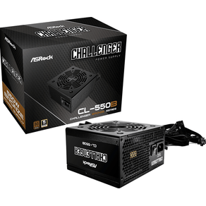 Fuente-Alimentacion-550W-ASROCK--CL-550B-Challenger-80-PLUS-Bronze--Negro