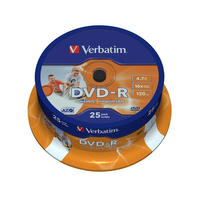 Miniatura 1 de TAMBOR 25 DVD-R 4,7 GB VERBATIM 16X IMPRIMIBLE