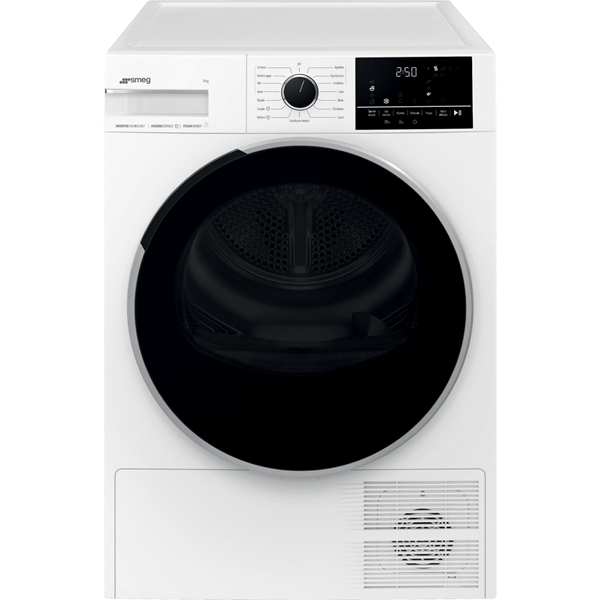SECADORA CON BOMBA DE CALOR SMEG DNP09SEBES 9 KG A BLANCO