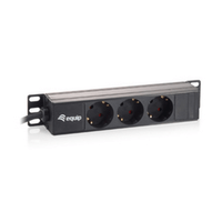 Miniatura 1 de REGLETA ALIMENTACION RACK 10" 3 TOMAS 1U