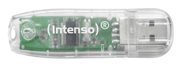 MEMORIA 32 GB REMOVIBLE INTENSO USB 2.0 RAINBOW TRANSPARENTE